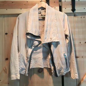 Blush Pink Grai Designer Zip Up Sweater